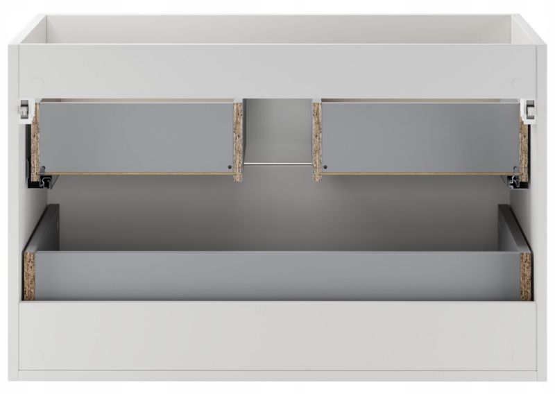 Szafka pod umywalkę Furnidea 80 cm z blatem biały mat dąb Cremona Aster 1 szt.