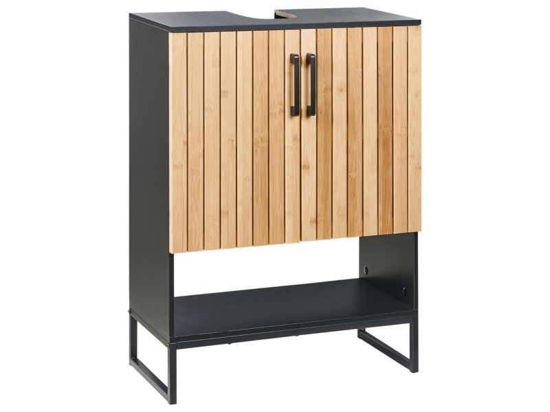 Szafka pod umywalkę Miscanti Drewno bambusowe 60 cm Jasnobrązowy 1 szt.
