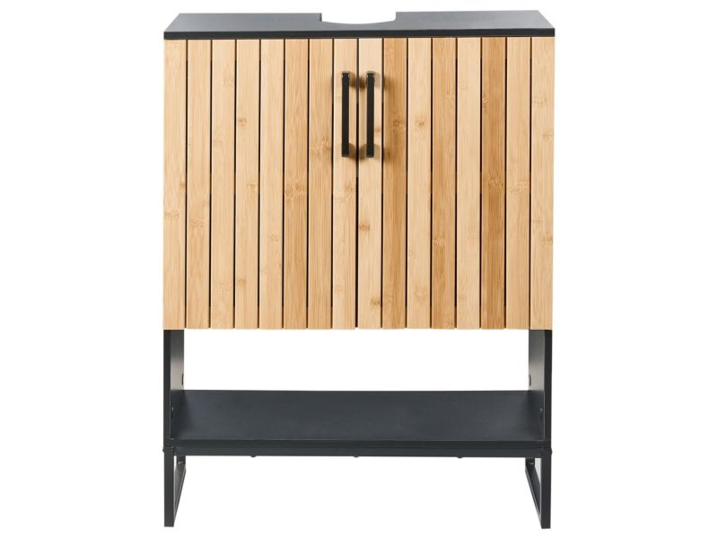 Szafka pod umywalkę Miscanti Drewno bambusowe 60 cm Jasnobrązowy 1 szt.