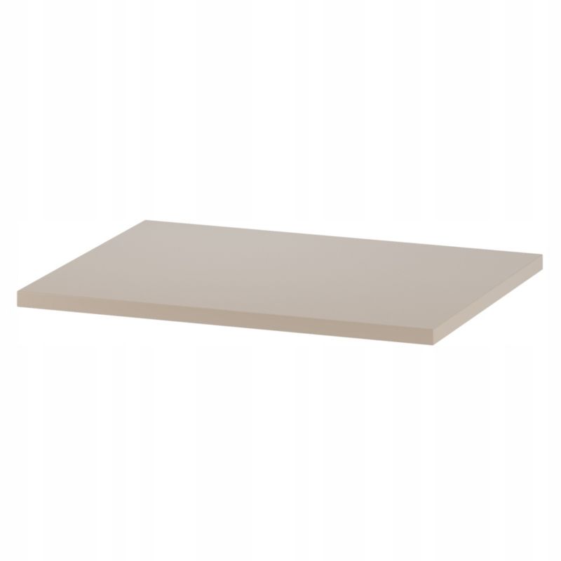 Szafka pod umywalkę z blatem Furnidea 60 cm wisząca beż piaskowy ryflowane fronty zestaw CLEO 1 szt.