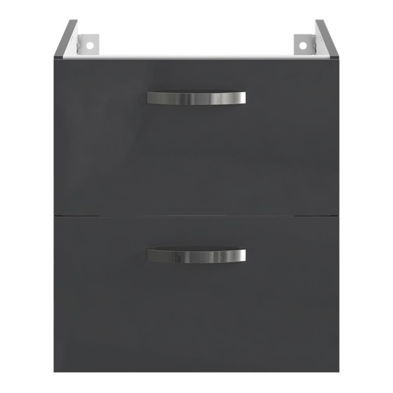 Szafka pod umywalkę Aruna wisząca 50 cm szara