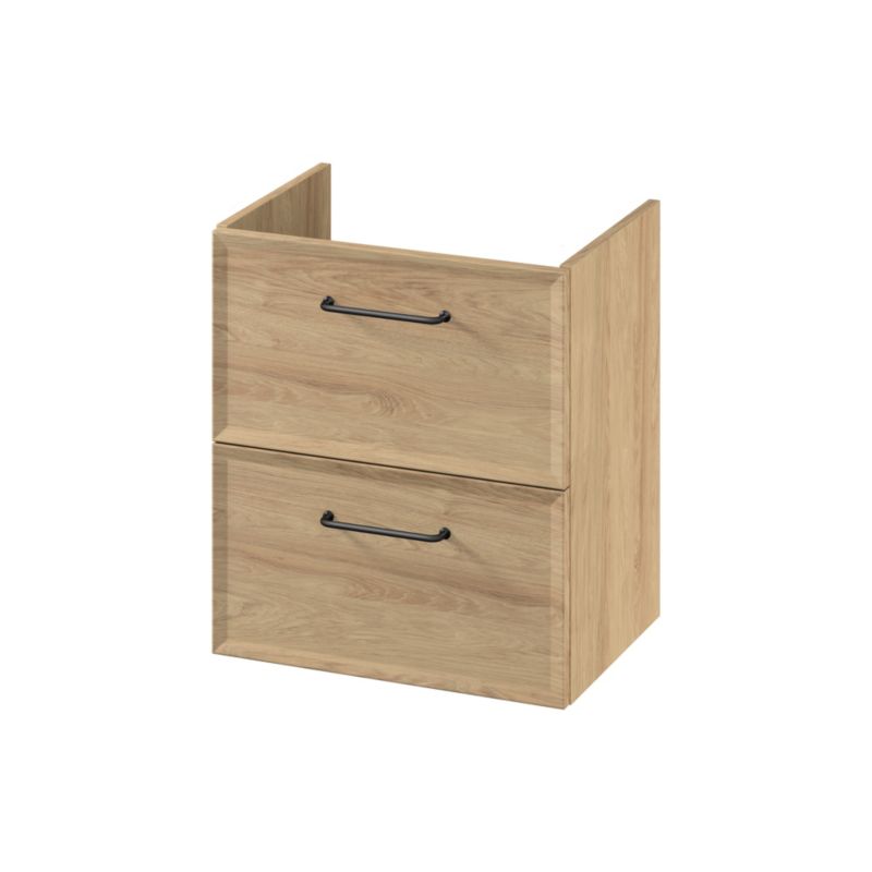Szafka pod umywalkę Cersanit Mille wisząca 50 cm dąb