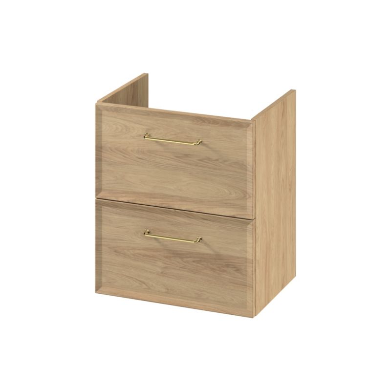 Szafka pod umywalkę Cersanit Mille wisząca 50 cm dąb