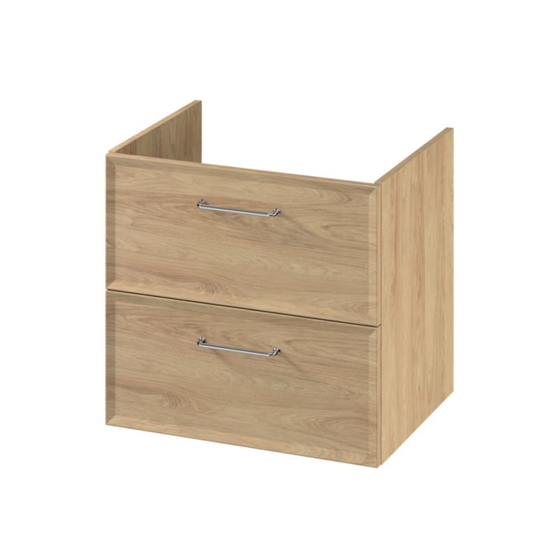 Szafka pod umywalkę Cersanit Mille wisząca 60 cm dąb
