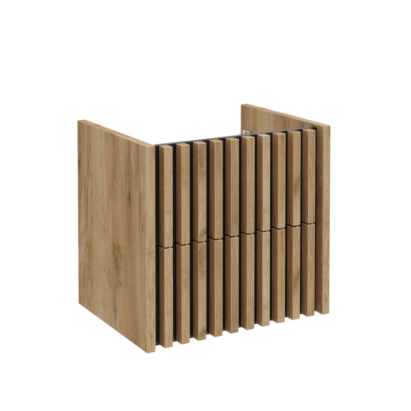 Szafka pod umywalkę Deftrans Line wisząca 60 cm dąb złoty