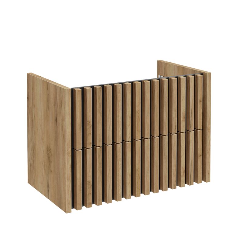 Szafka pod umywalkę Deftrans Line wisząca 80 cm dąb złoty