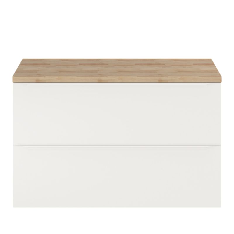 Szafka pod umywalkę GoodHome Imandra 100 cm wisząca biały mat