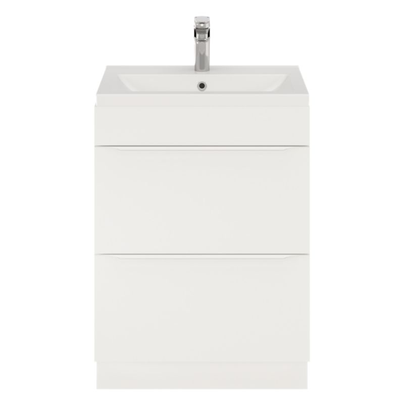 Szafka pod umywalkę GoodHome Imandra 60 cm stojąca biały mat