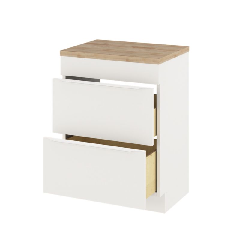 Szafka pod umywalkę GoodHome Imandra 60 cm stojąca biały mat