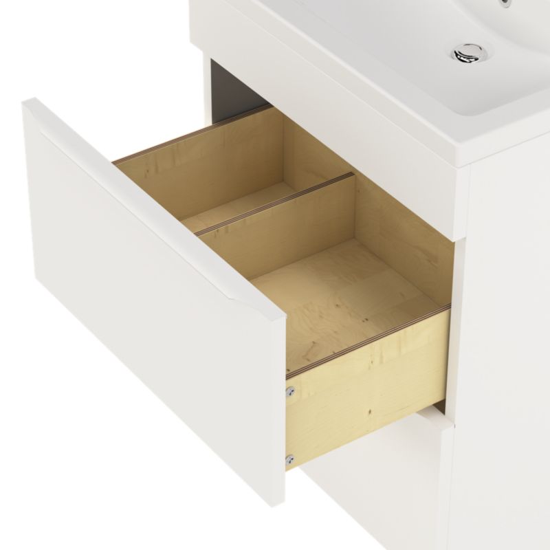 Szafka pod umywalkę GoodHome Imandra 60 cm stojąca biały mat