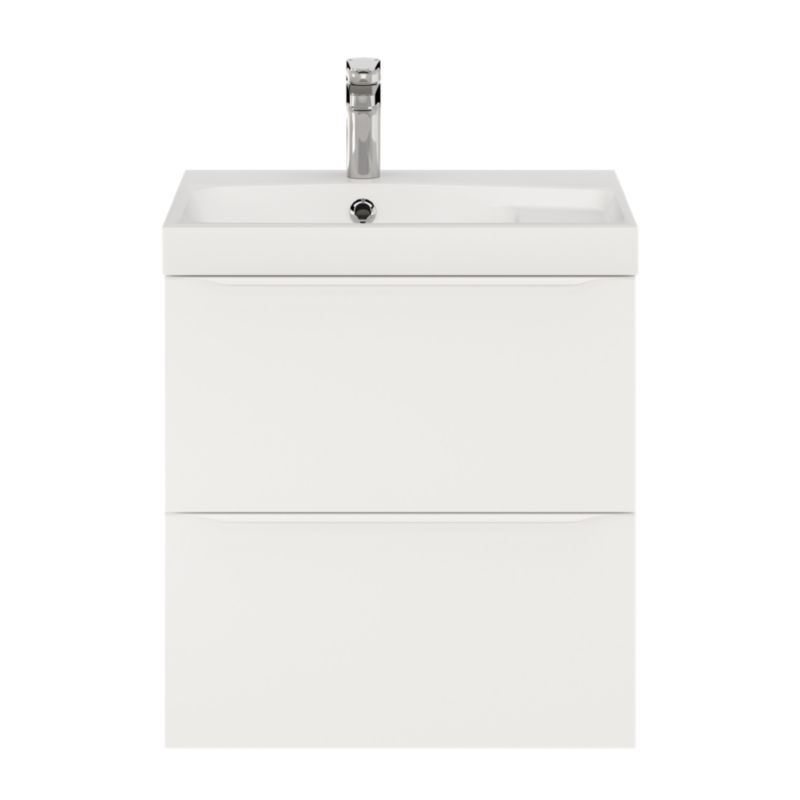 Szafka pod umywalkę GoodHome Imandra 60 cm wisząca biały mat