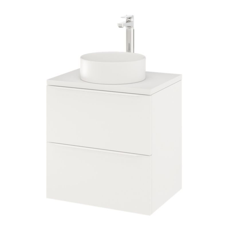 Szafka pod umywalkę GoodHome Imandra 60 cm wisząca biały mat