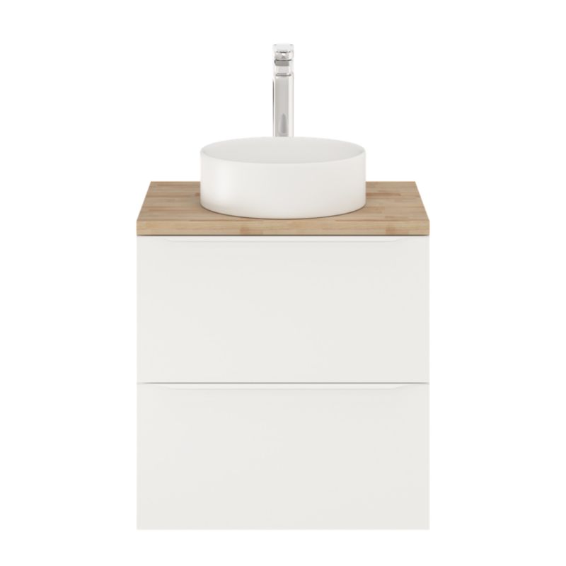 Szafka pod umywalkę GoodHome Imandra 60 cm wisząca biały mat
