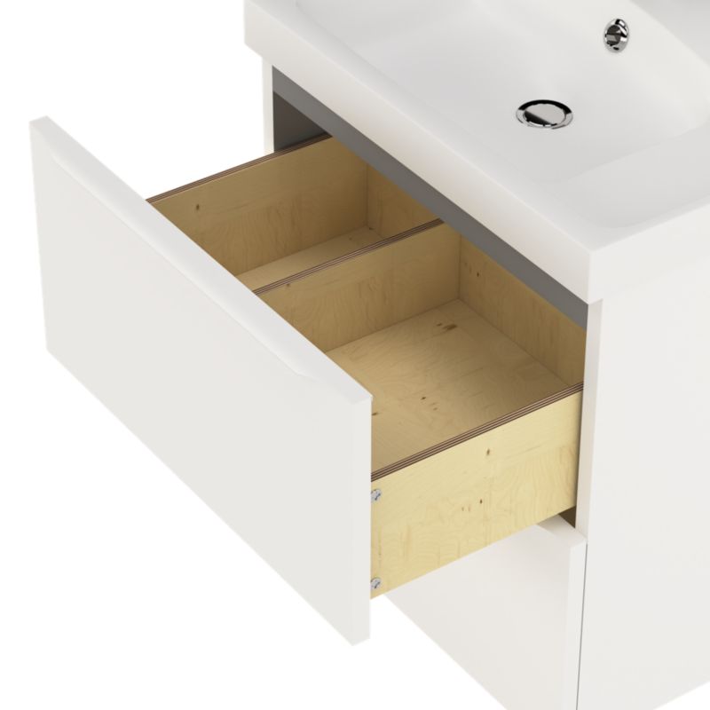Szafka pod umywalkę GoodHome Imandra 60 cm wisząca biały mat