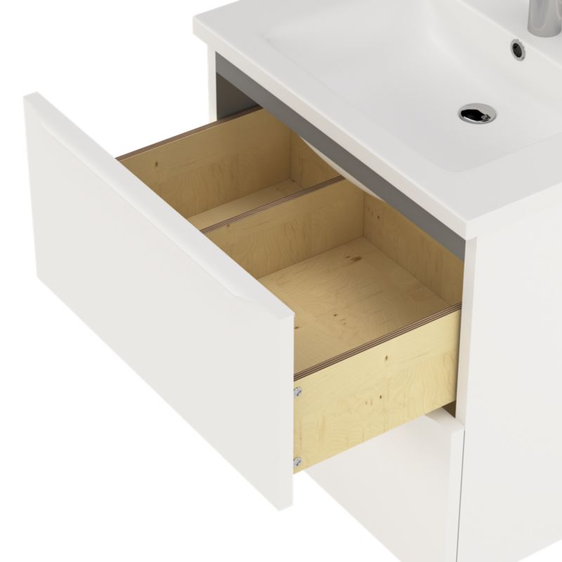 Szafka pod umywalkę GoodHome Imandra 60 cm wisząca biały mat