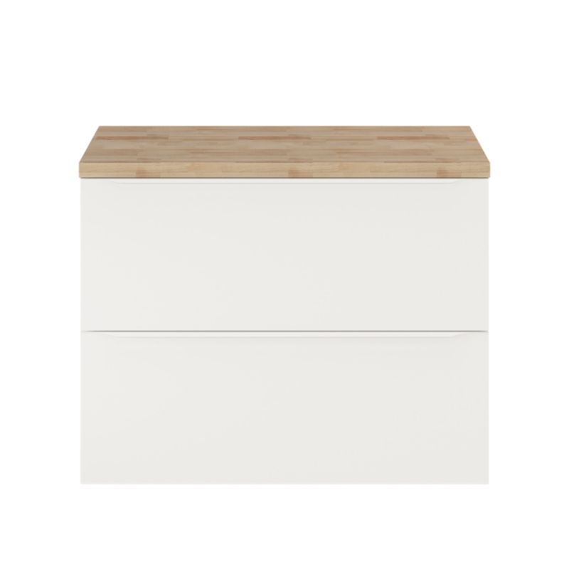Szafka pod umywalkę GoodHome Imandra 80 cm wisząca biały mat
