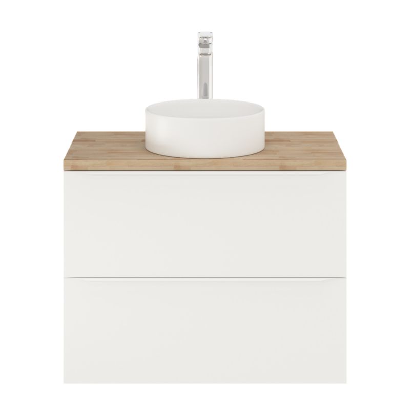 Szafka pod umywalkę GoodHome Imandra 80 cm wisząca biały mat