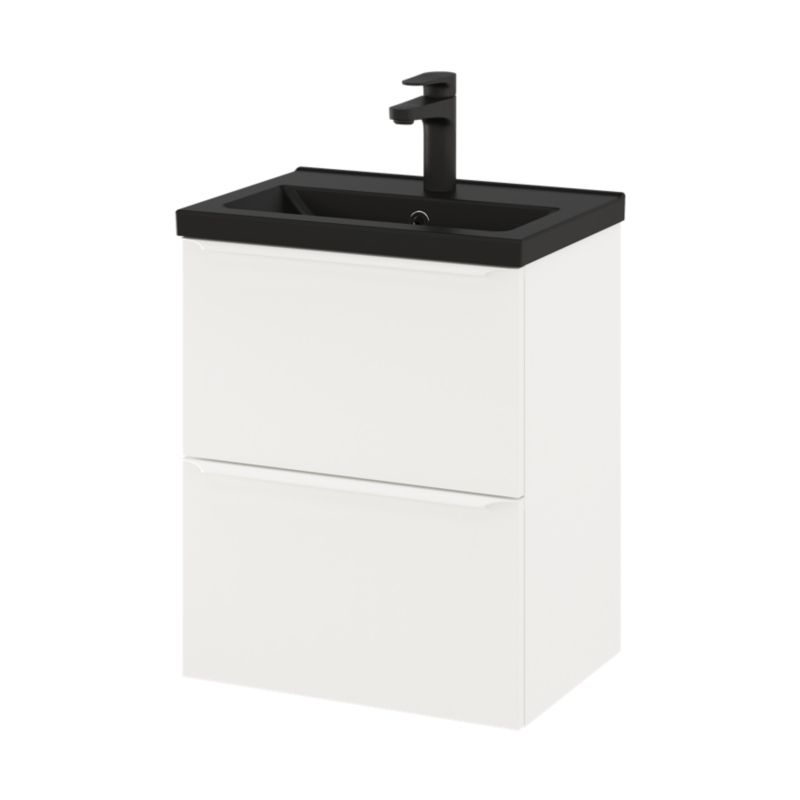 Szafka pod umywalkę GoodHome Imandra Slim 50 cm wisząca biały mat