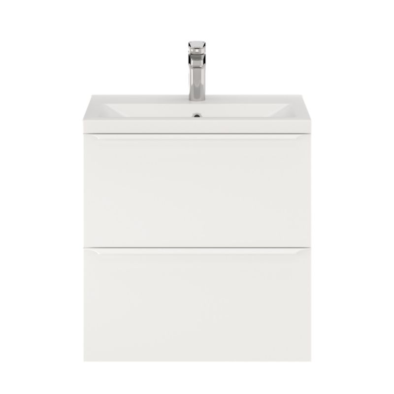 Szafka pod umywalkę GoodHome Imandra Slim 60 cm wisząca biały mat