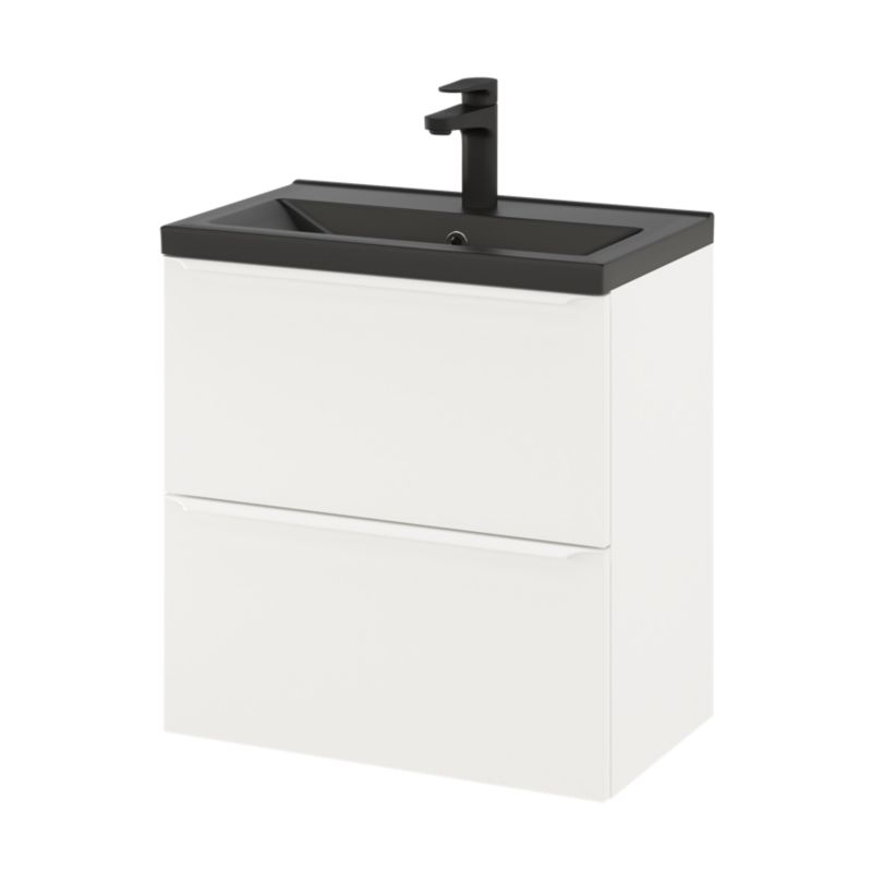 Szafka pod umywalkę GoodHome Imandra Slim 60 cm wisząca biały mat
