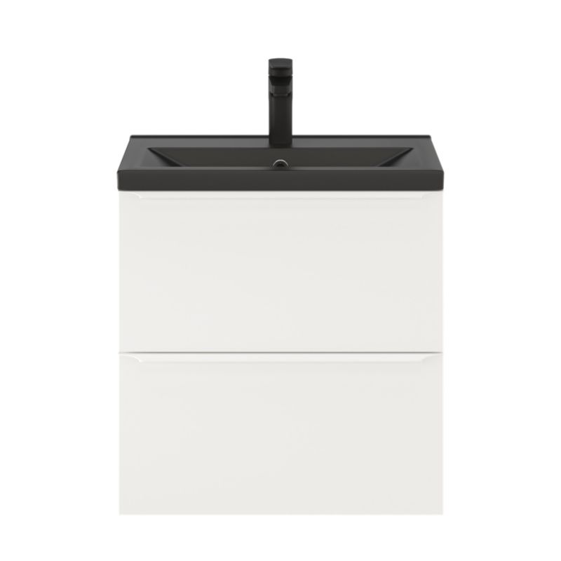 Szafka pod umywalkę GoodHome Imandra Slim 60 cm wisząca biały mat