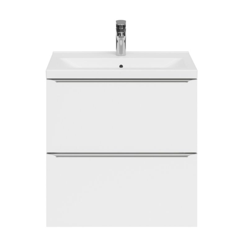 Szafka pod umywalkę GoodHome Imandra Slim wisząca 60 cm biała