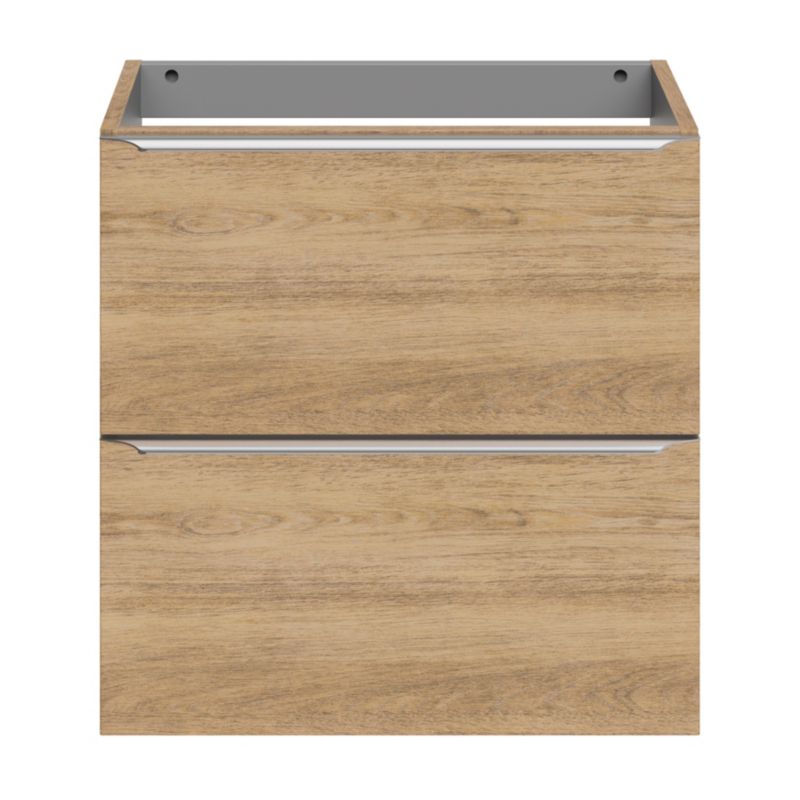 Szafka pod umywalkę GoodHome Imandra Slim wisząca 60 cm dąb