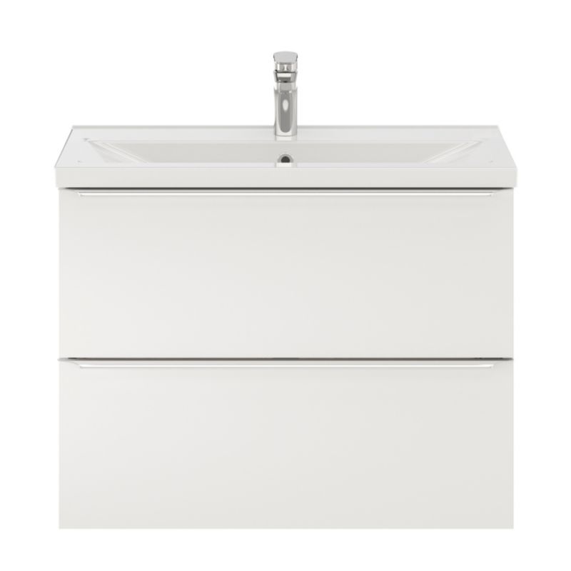 Szafka pod umywalkę GoodHome Imandra Slim wisząca 80 cm biała