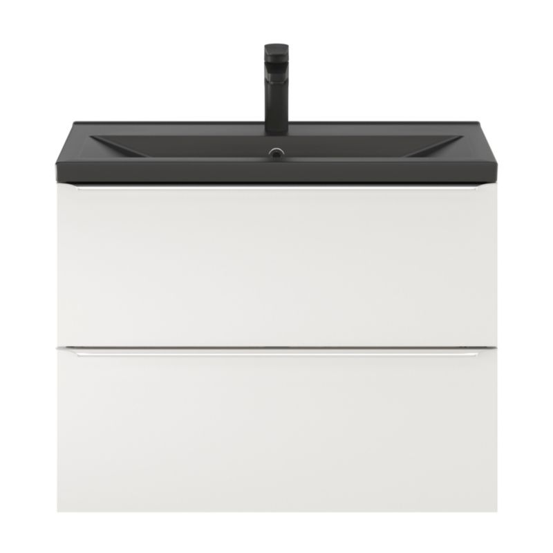 Szafka pod umywalkę GoodHome Imandra Slim wisząca 80 cm biała