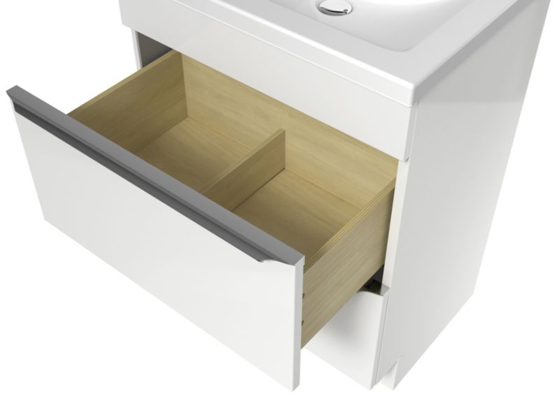 Szafka pod umywalkę GoodHome Imandra stojąca 60 cm biała