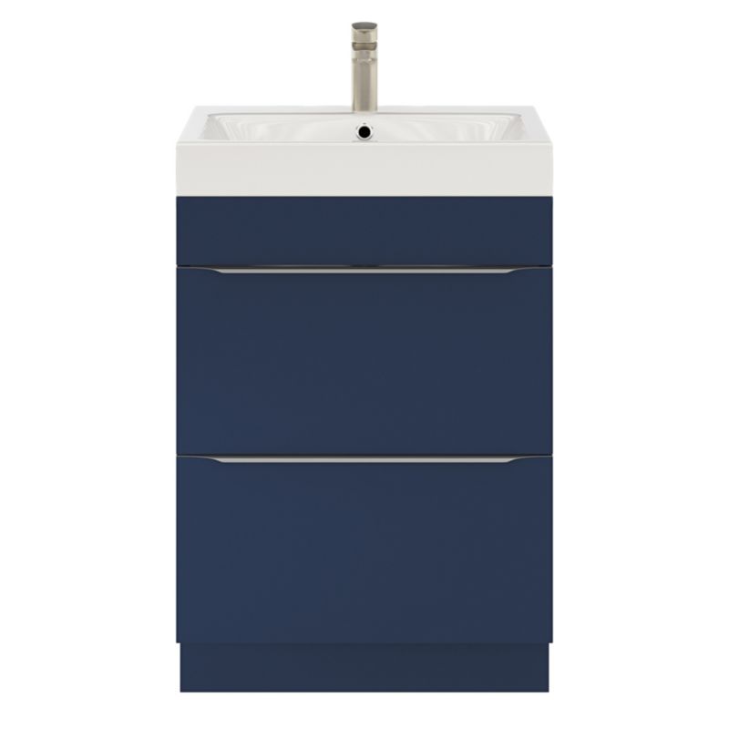 Szafka pod umywalkę GoodHome Imandra stojąca 60 cm granatowy mat