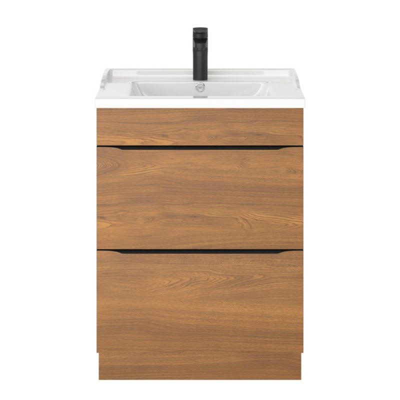 Szafka pod umywalkę Goodhome Imandra stojąca 60 cm orzech