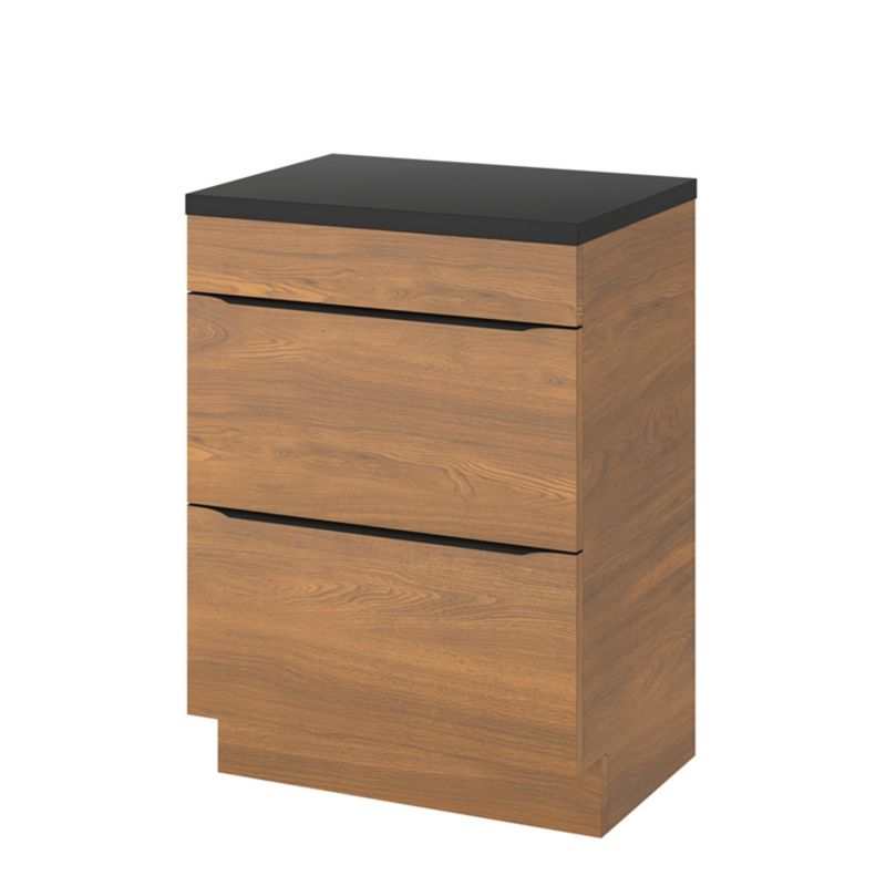 Szafka pod umywalkę Goodhome Imandra stojąca 60 cm orzech