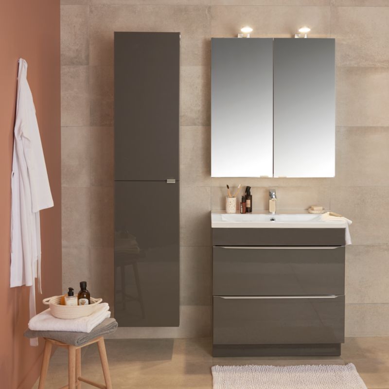 Szafka pod umywalkę GoodHome Imandra stojąca 80 cm antracyt