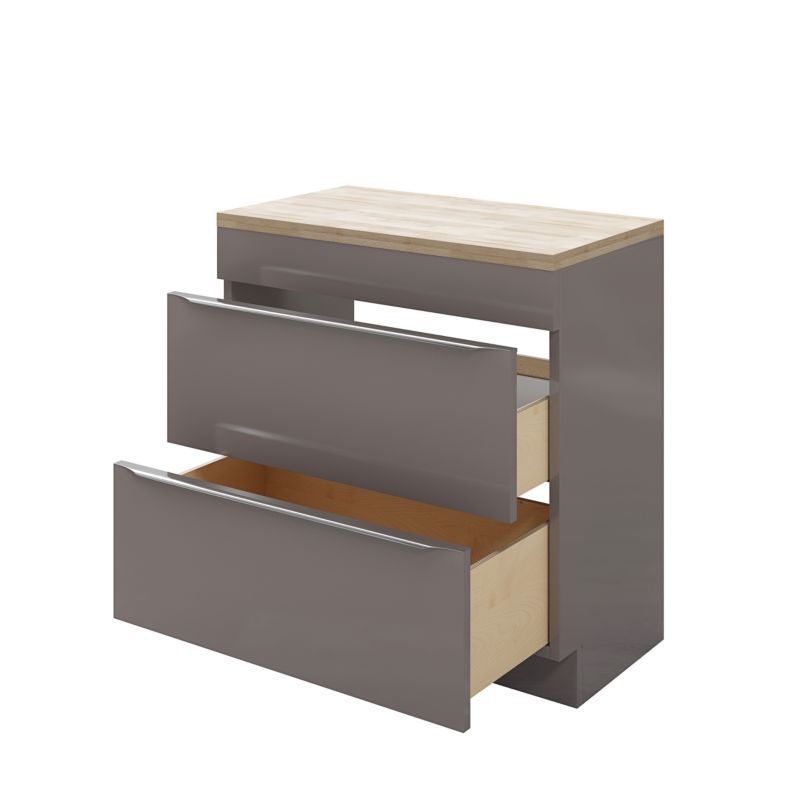 Szafka pod umywalkę GoodHome Imandra stojąca 80 cm antracyt