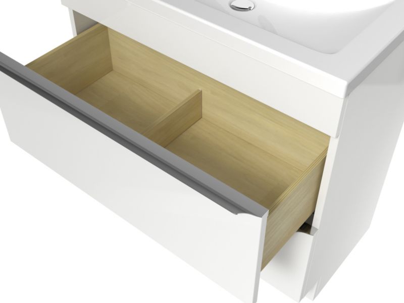 Szafka pod umywalkę GoodHome Imandra stojąca 80 cm biała