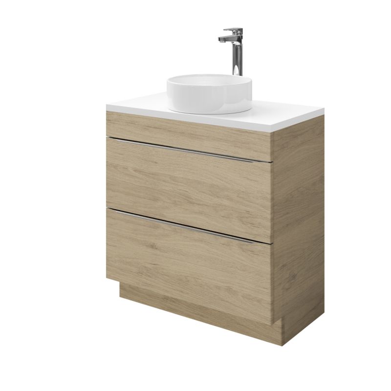 Szafka pod umywalkę GoodHome Imandra stojąca 80 cm dąb