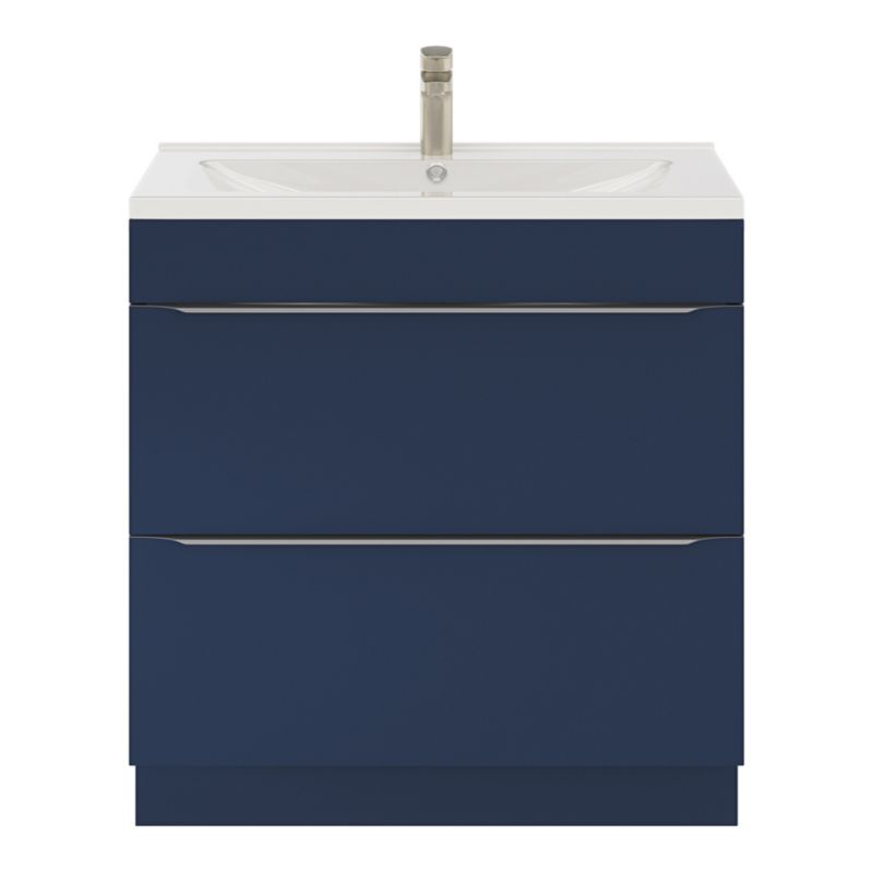 Szafka pod umywalkę GoodHome Imandra stojąca 80 cm granatowy mat