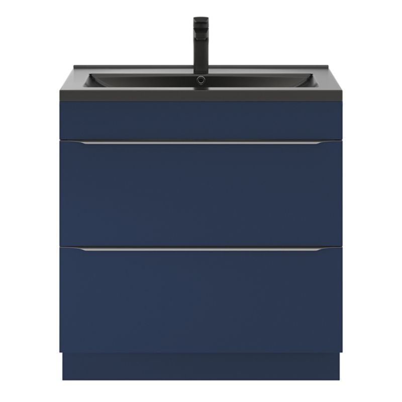 Szafka pod umywalkę GoodHome Imandra stojąca 80 cm granatowy mat