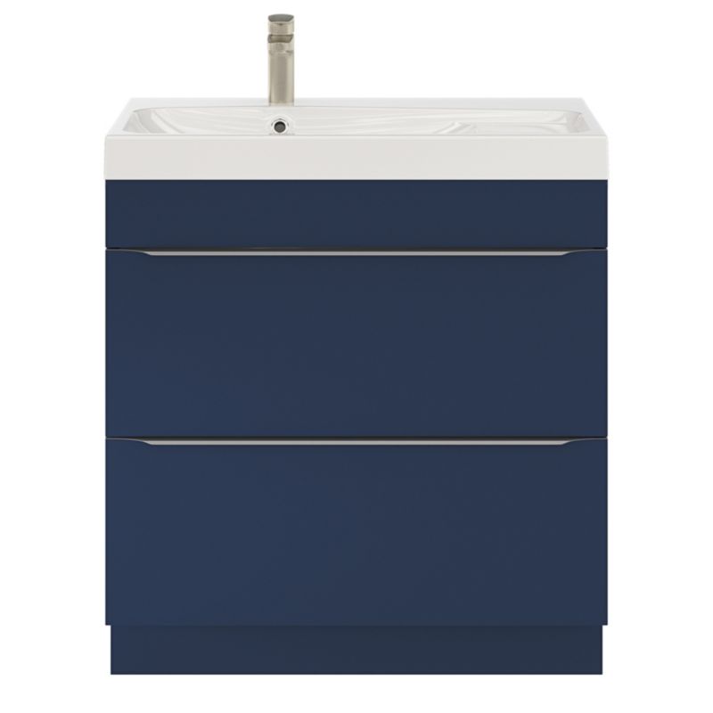 Szafka pod umywalkę GoodHome Imandra stojąca 80 cm granatowy mat