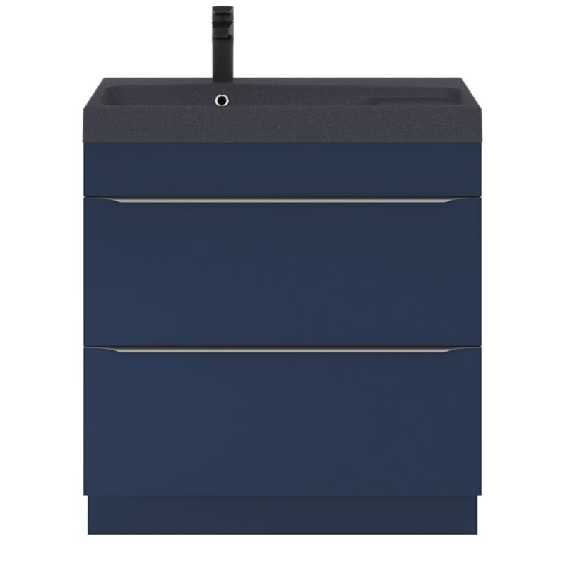 Szafka pod umywalkę GoodHome Imandra stojąca 80 cm granatowy mat