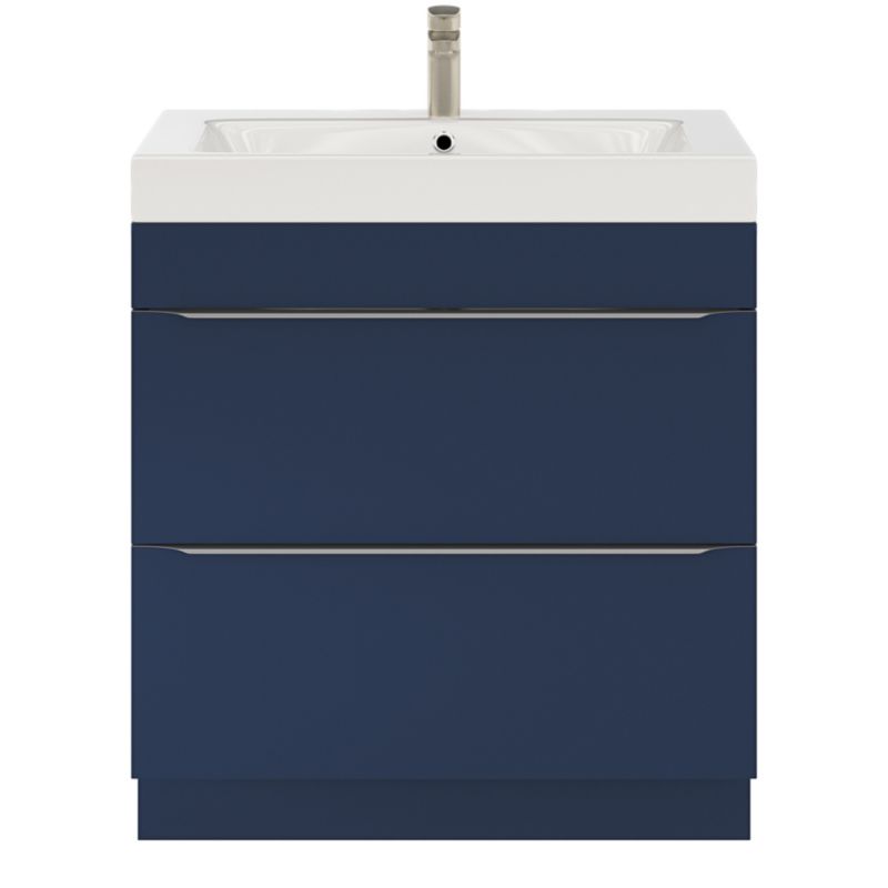 Szafka pod umywalkę GoodHome Imandra stojąca 80 cm granatowy mat