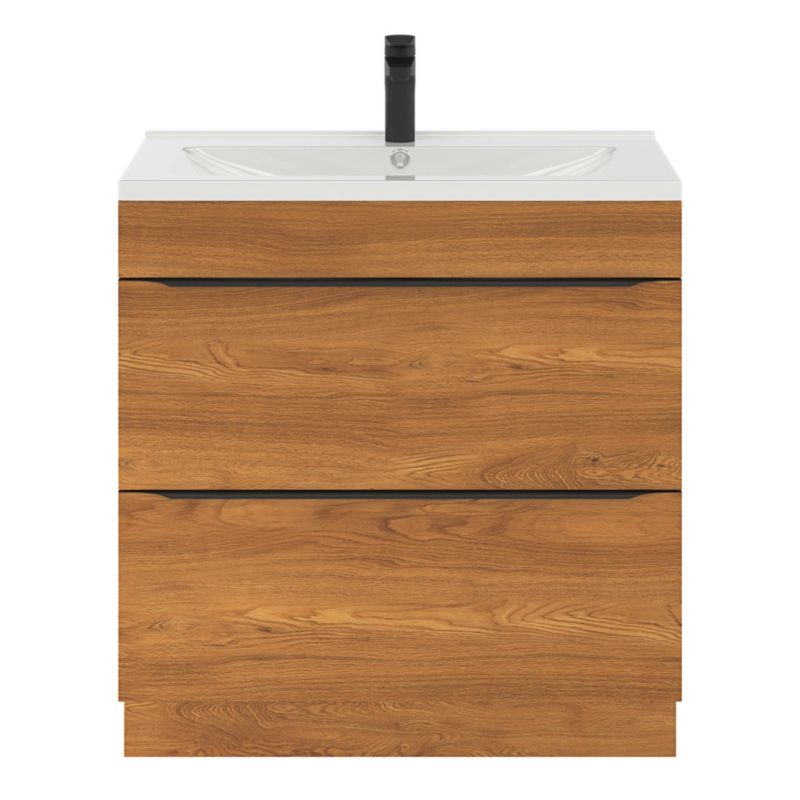 Szafka pod umywalkę Goodhome Imandra stojąca 80 cm orzech