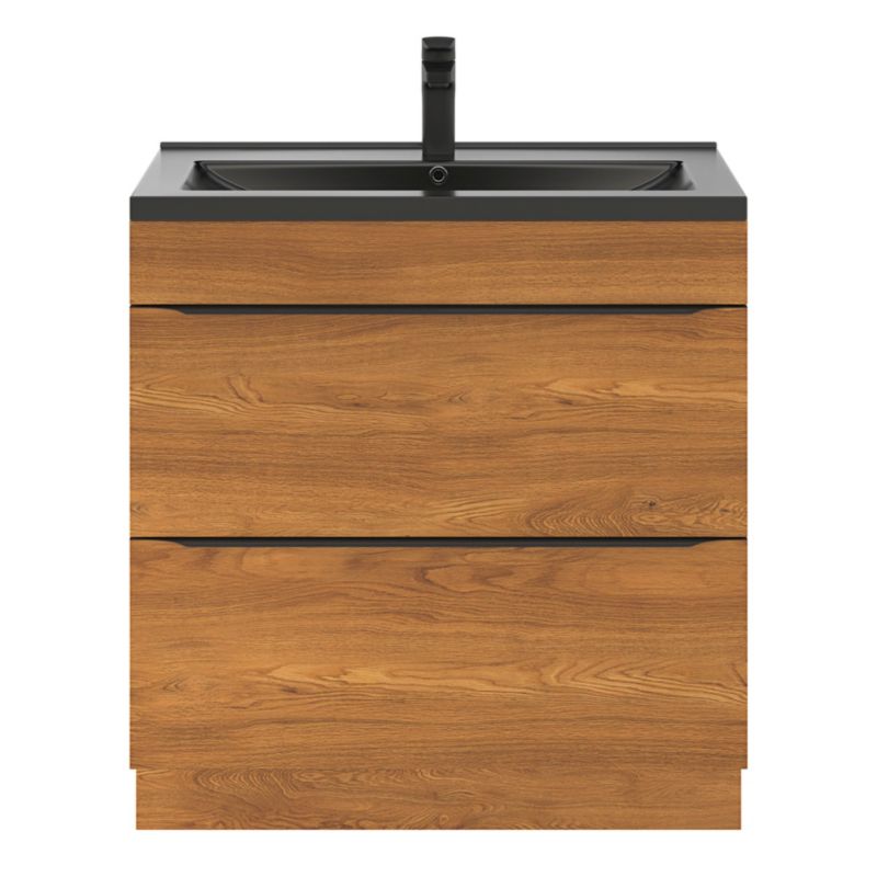 Szafka pod umywalkę Goodhome Imandra stojąca 80 cm orzech
