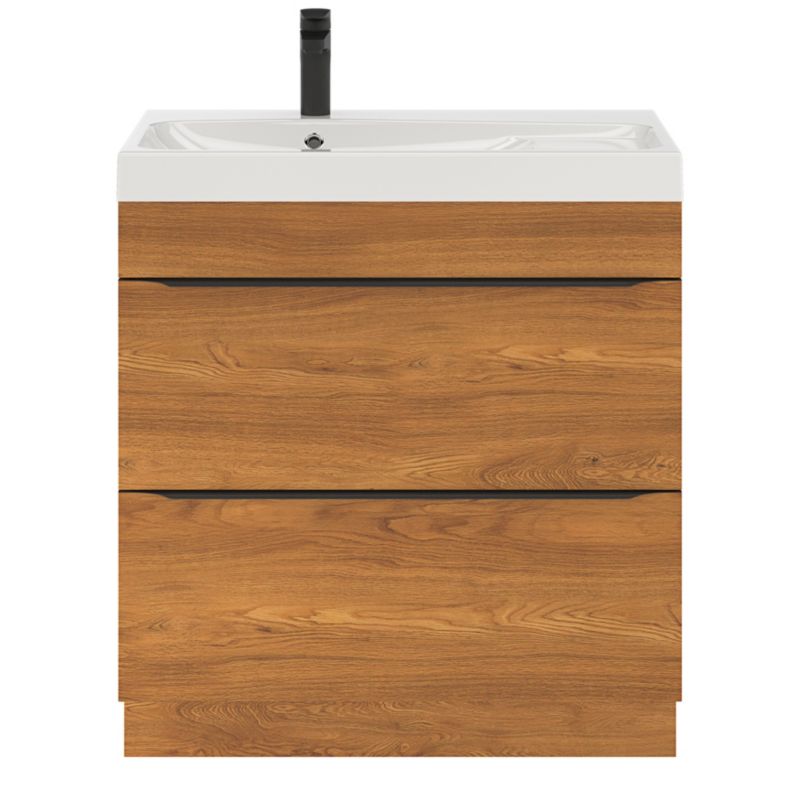 Szafka pod umywalkę Goodhome Imandra stojąca 80 cm orzech