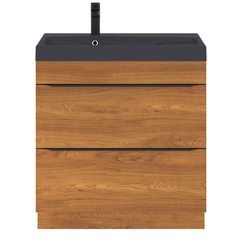 Szafka pod umywalkę Goodhome Imandra stojąca 80 cm orzech