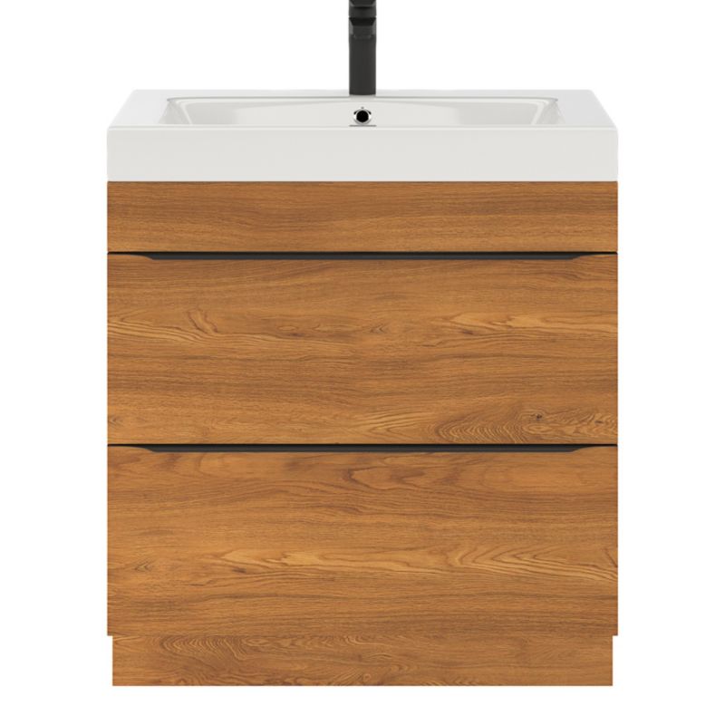 Szafka pod umywalkę Goodhome Imandra stojąca 80 cm orzech