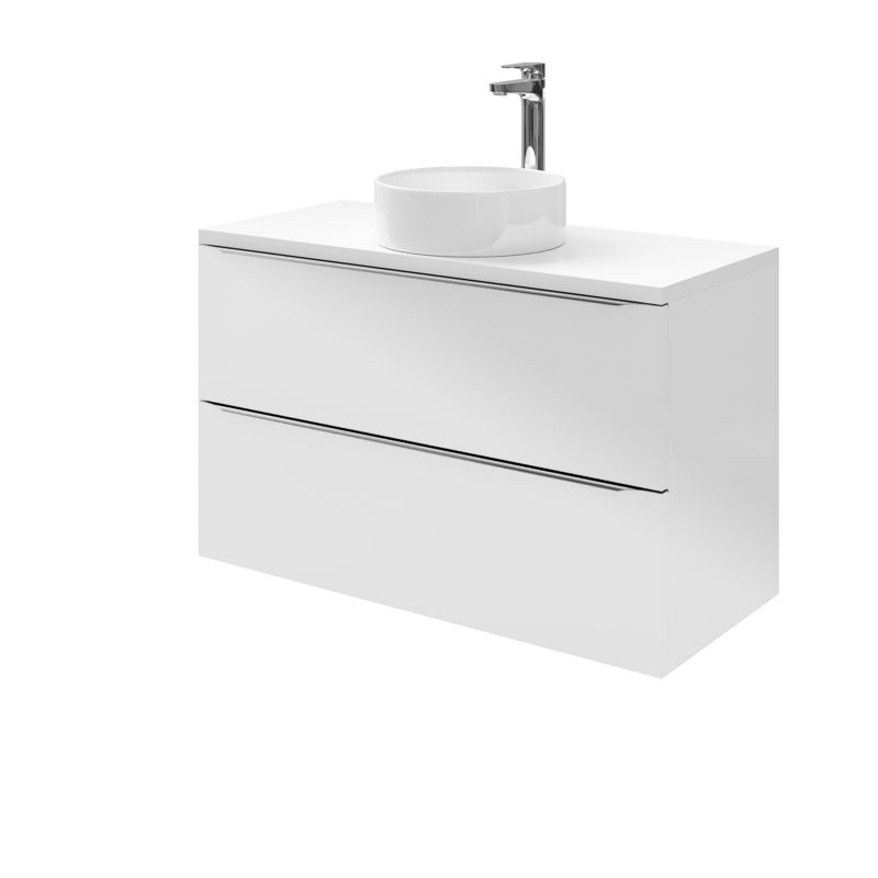 Szafka pod umywalkę GoodHome Imandra wisząca 100 cm biała
