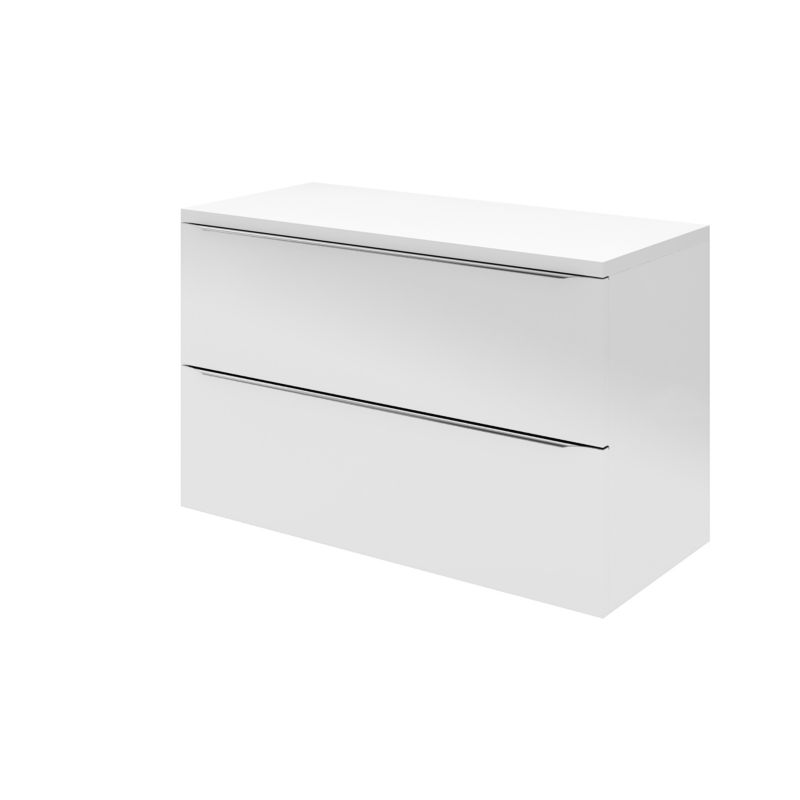 Szafka pod umywalkę GoodHome Imandra wisząca 100 cm biała