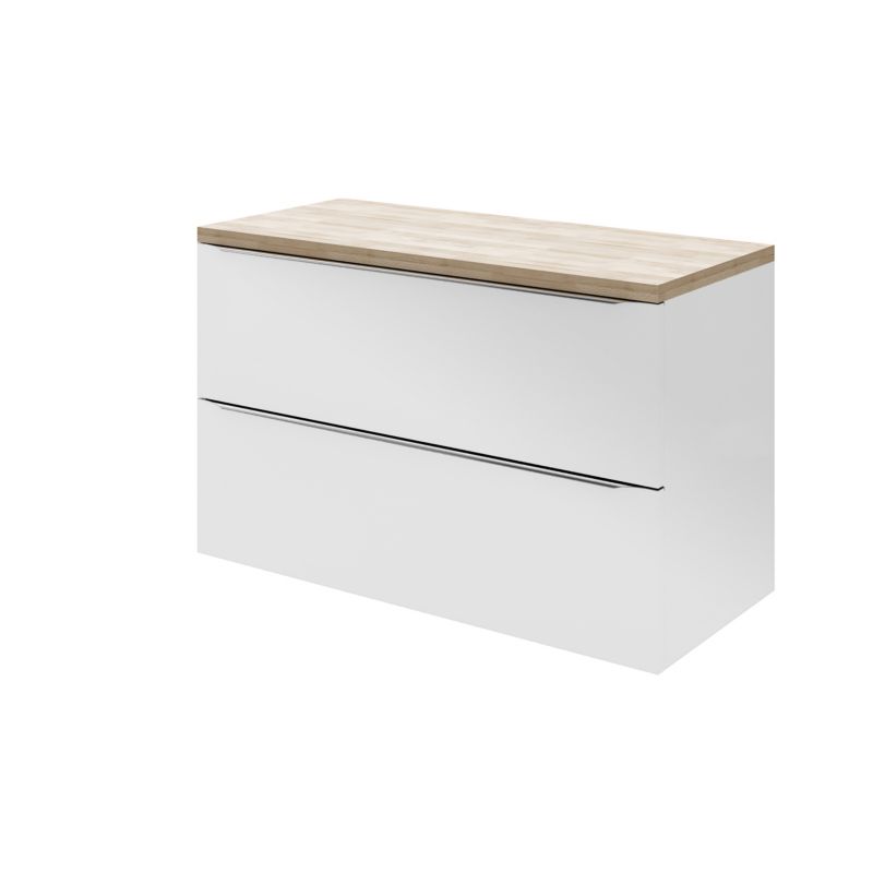 Szafka pod umywalkę GoodHome Imandra wisząca 100 cm biała